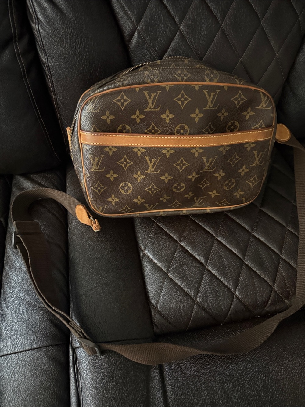 Vintage Louis Vuitton Monogram Canvas Reporter Belt/Crossbody Bag